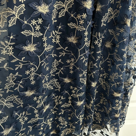 Baltic Born Navy and Gold Floral Maxi Dress - Picture 13 of 16